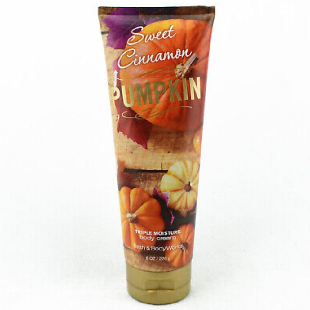 Bath & Body Works Body Cream Sweet Cinnamon Pumpkin Triple Moisture Cream 8 Oz. - Picture 1 of 2